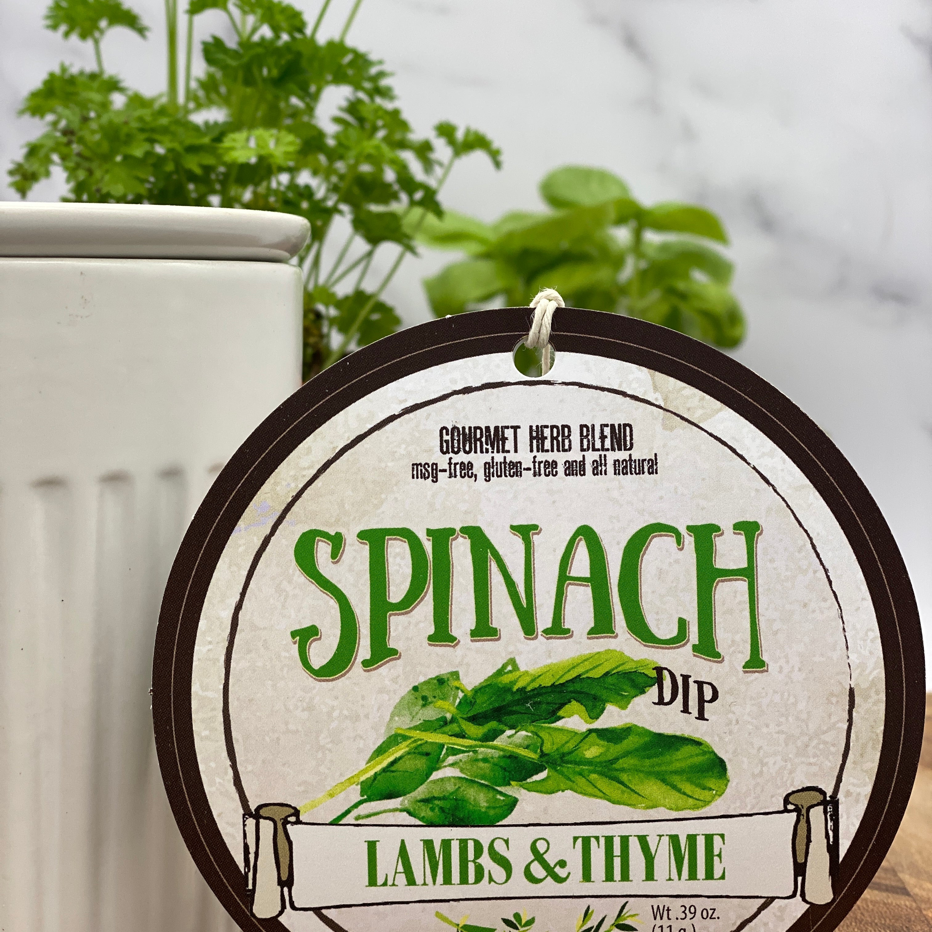 Lambs & Thyme Herb Dips Spinach