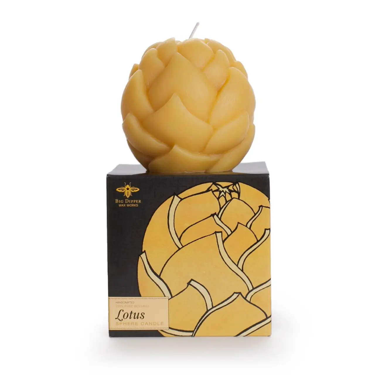 Big Dipper 4" Beeswax Sphere-Lotus
