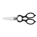 Wusthof Stainless Kitchen Shears with Synthetic Grips, Black