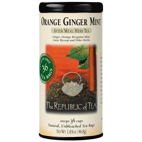 Republic of Tea Orange Ginger Mint Herbal Tea Bags
