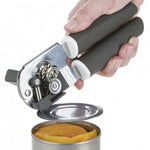 Progressive PL8 Can Opener opening a can of peaches