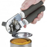 Progressive PL8 Can Opener opening a can of peaches