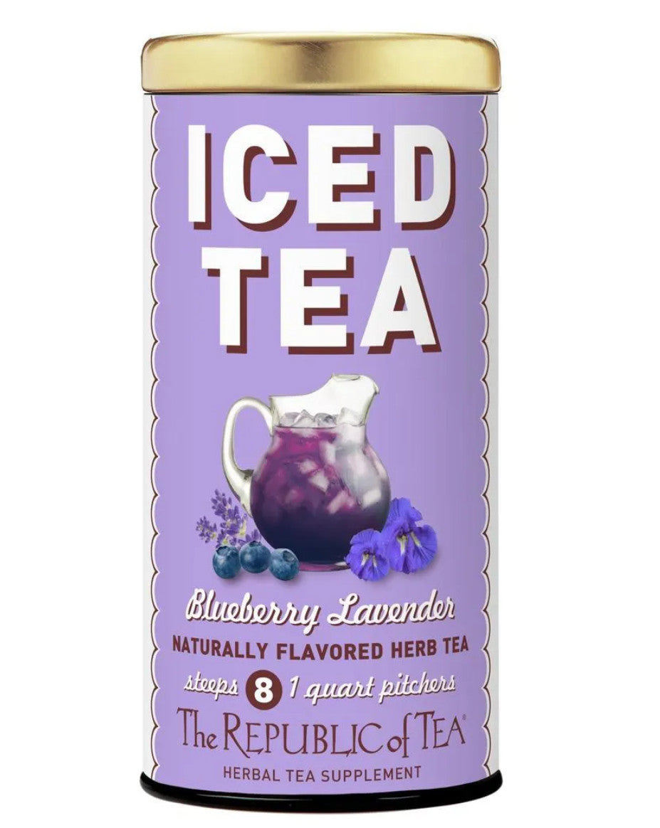  Picture Republic of Tea Iced Tea Blueberry Lavendar Can