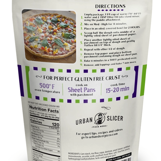 Urban Slicer Gluten Free Pizza Dough