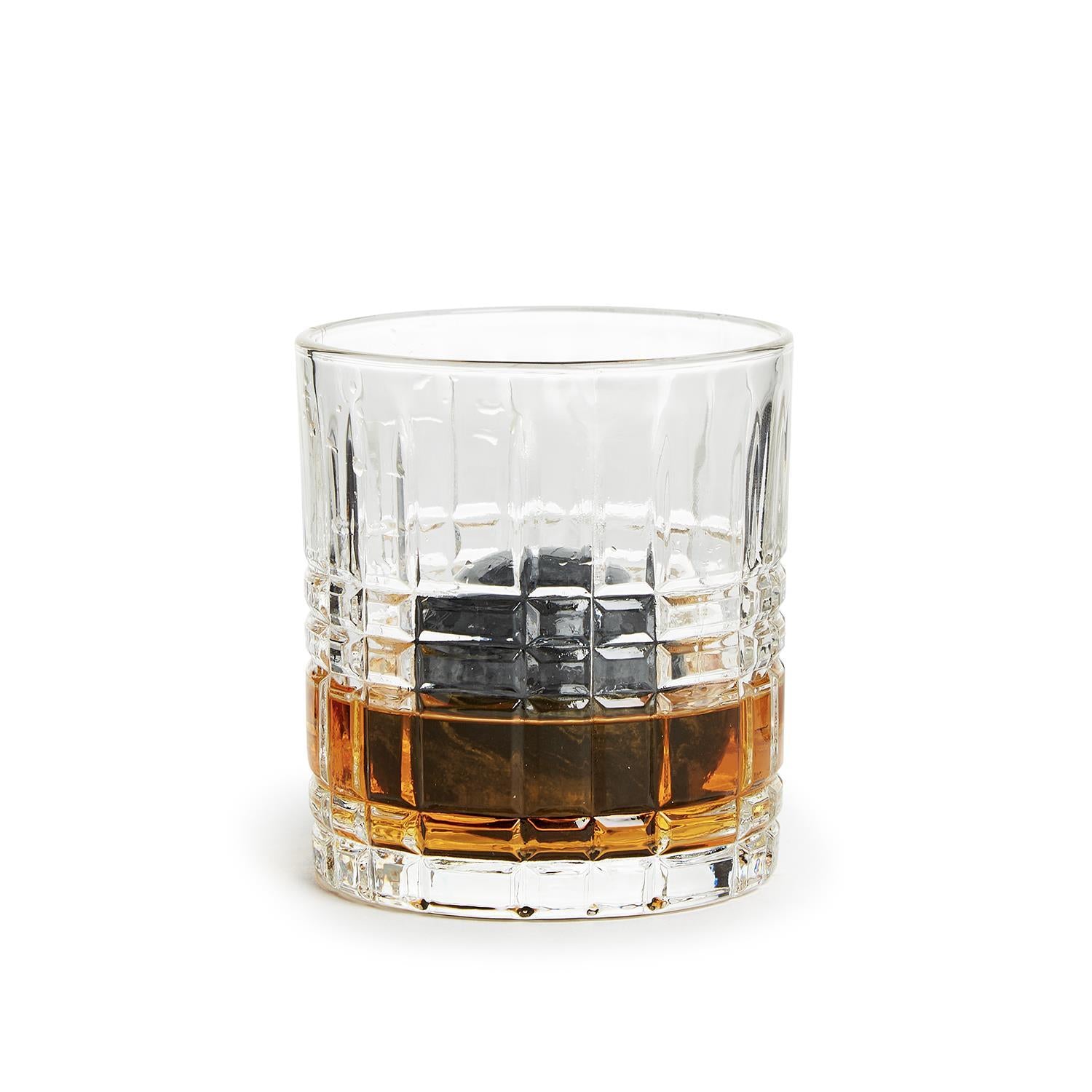 Twos Co Double Old Fashioned Whiskey Set withStone Ball