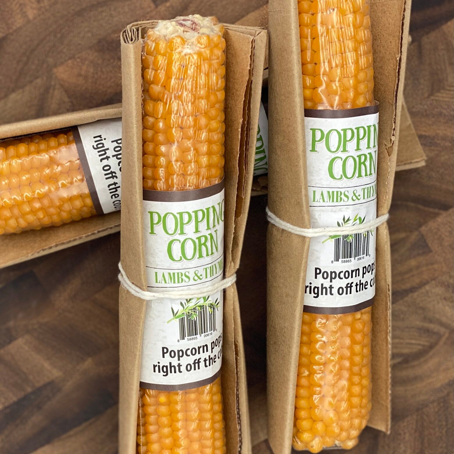 Lambs & Thyme Popping Corn Cob Gift Packed