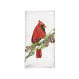 Mary Lake Thompson Cardinal on Pine Bagged Towel