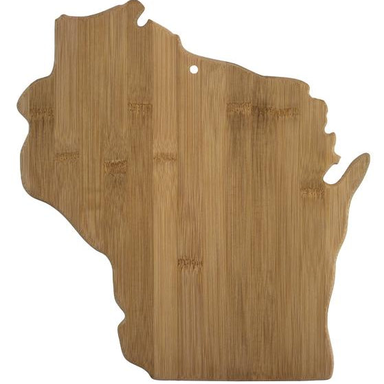 Totally Bamboo Wisconsin  Cutting Board on white background