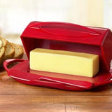 Butterie Butter Dish in red with stick of butter