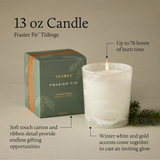 Thymes Frasier Fir Tidings 13 oz Poured Candle
