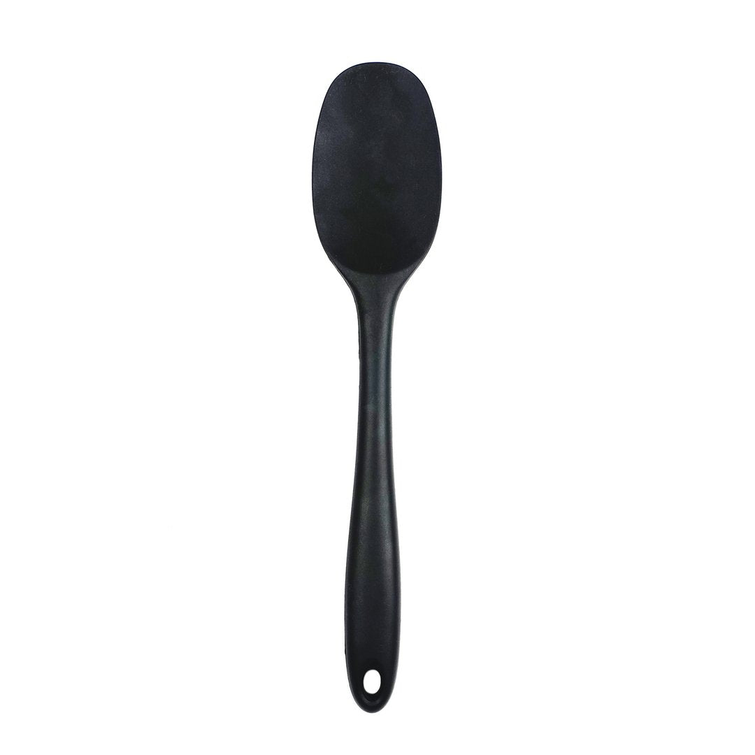 Black silicone spoon