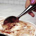 RSVP Vintage Ice Cream Scoop dipping in container of Ice Cream