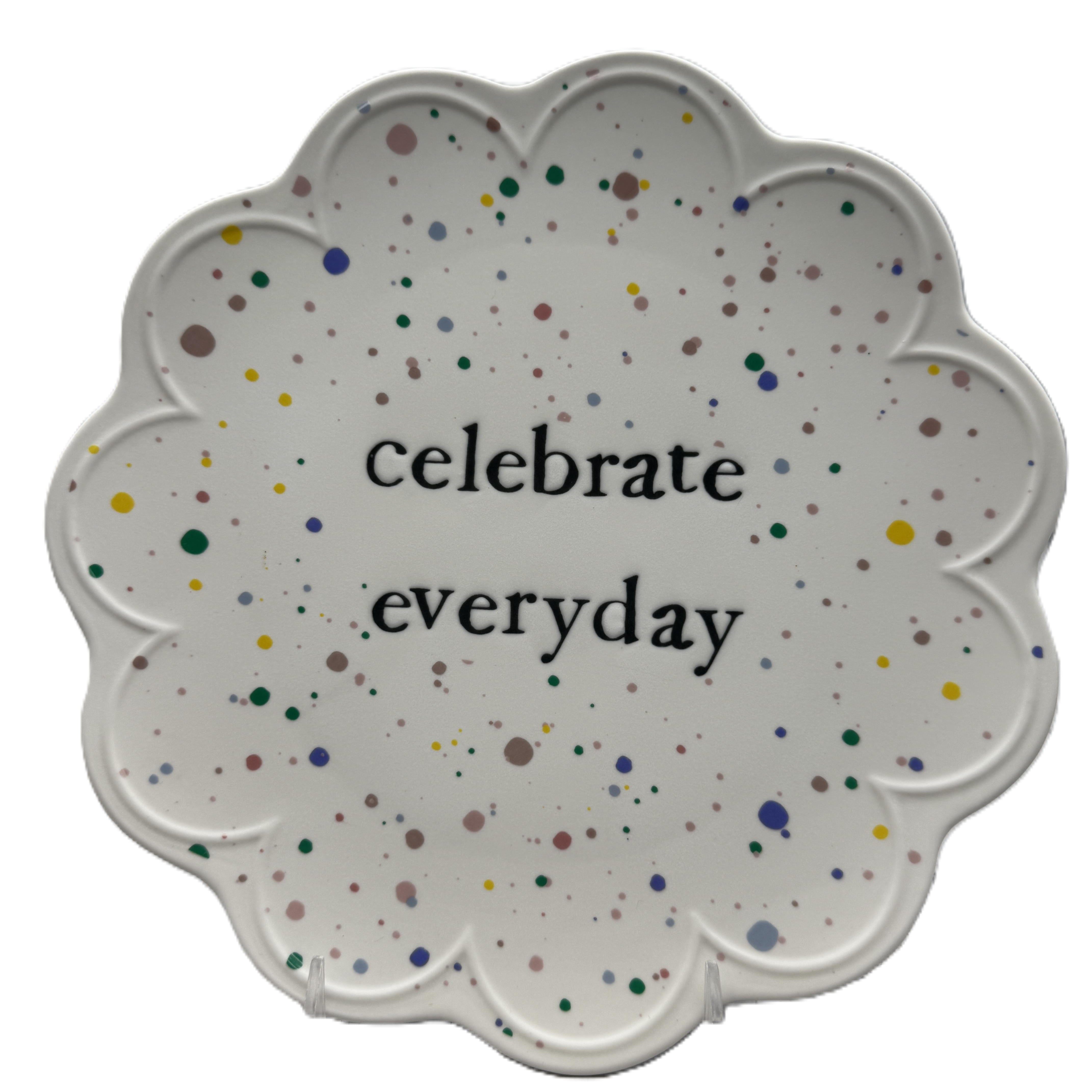 Audreys Ceramic Celebrate Plate - Celebrate Everyday