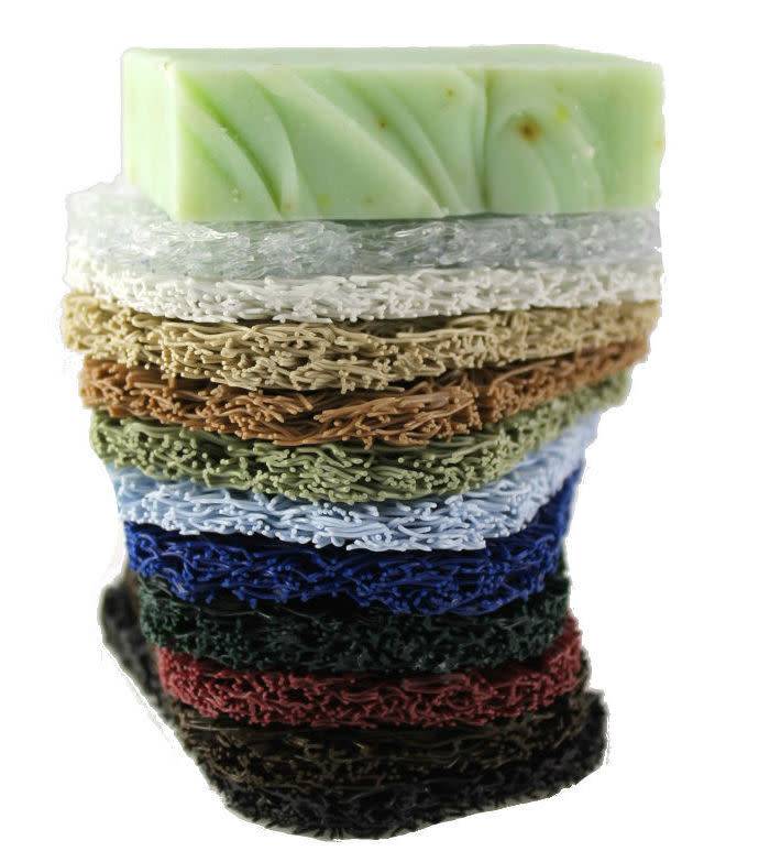 Soap Lift with soap on top. Colors white, clear, brown, beige, green, light blue, dark blue, navy, black