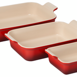 Le Creuset Set of 3 Heritage Rectangular Dishes