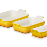 Le Creuset Set of 3 Heritage Rectangular Dishes