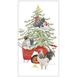 Mary Lake Thompson Winter Chicken Tree Bagged Towel