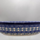 European Design Polish Pottery Oval Baker