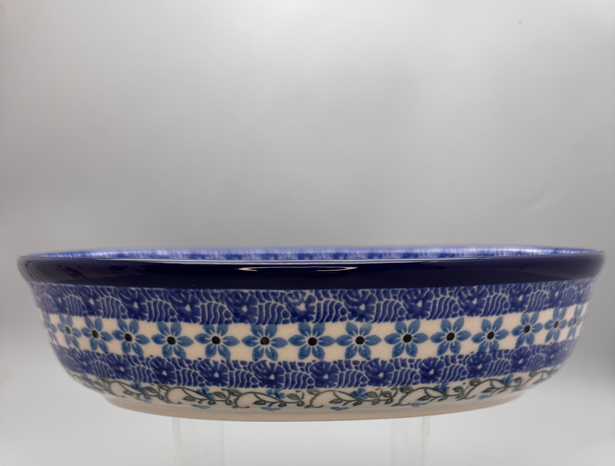 European Design Polish Pottery Oval Baker