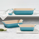 Le Creuset Set of 3 Heritage Rectangular Dishes