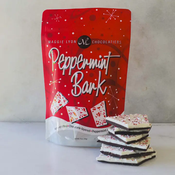 Maggie Lyons 11oz Peppermint Bark in Zipper Bag