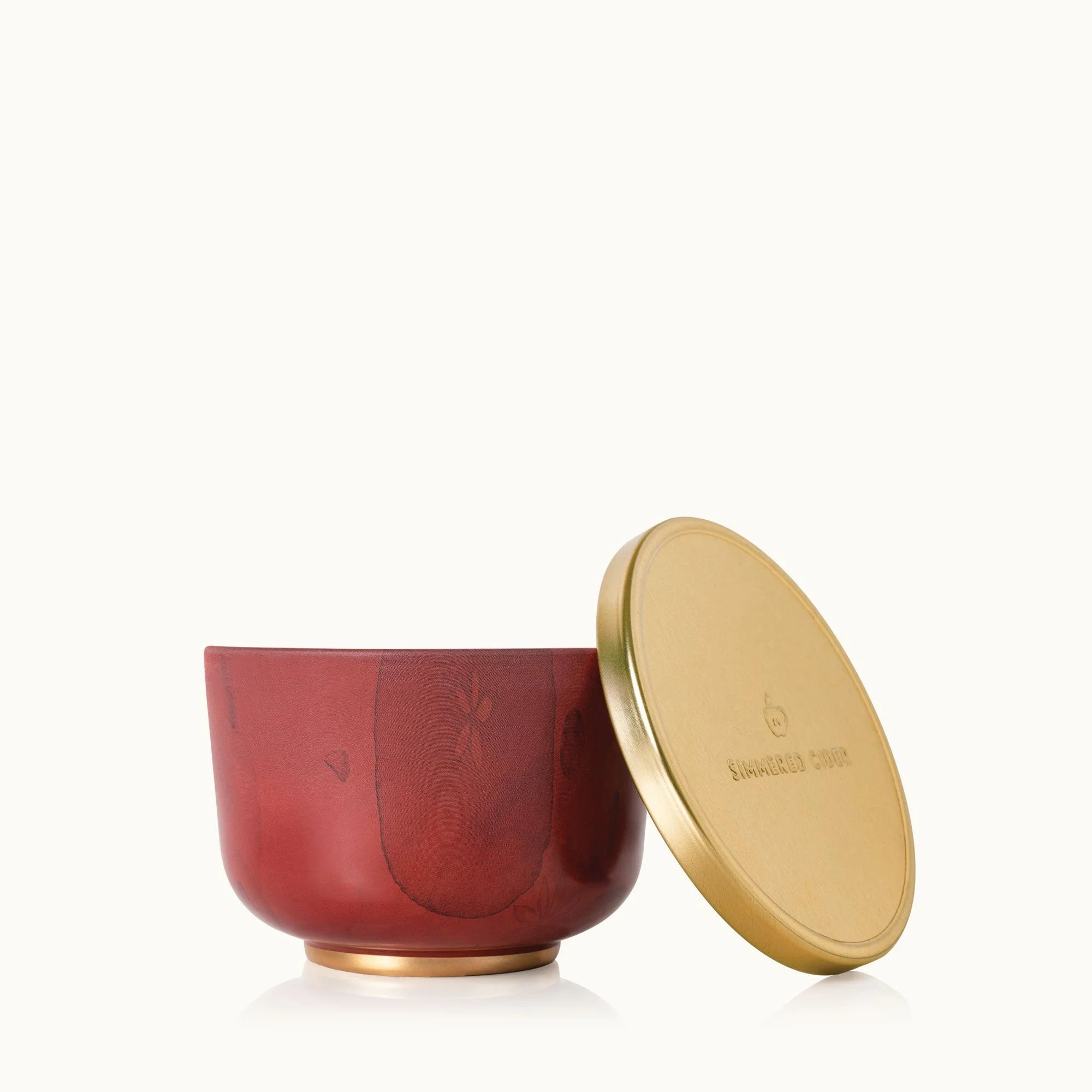 Thymes Simmered Cider Candle Tin with Gold Lid 6.5oz