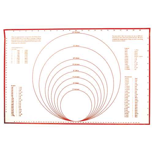 Fox Run Baking Mat w/Measurements