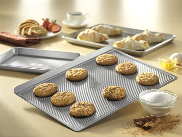 USA 3 piece baking set with cookies, scones, coffee, and ingredients