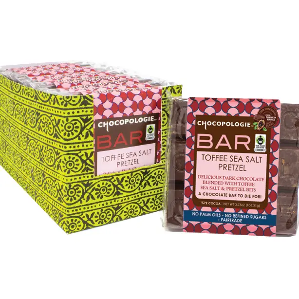 Knipschildt Toffee Sea Salt Pretzel Bar