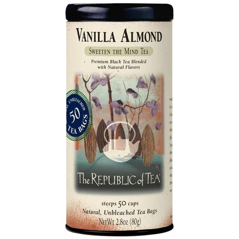 Republic of Tea Vanilla Almond Black Tea Bags