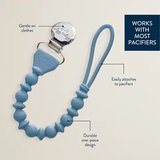 Itzy Ritzy Sweetie Paci Strap/Beaded Pacifier Clip - Blue