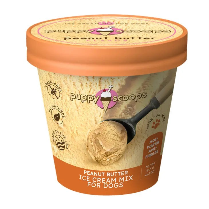 Puppy Cake Scoops Peanut Butter Ice Cream Mix Packaging