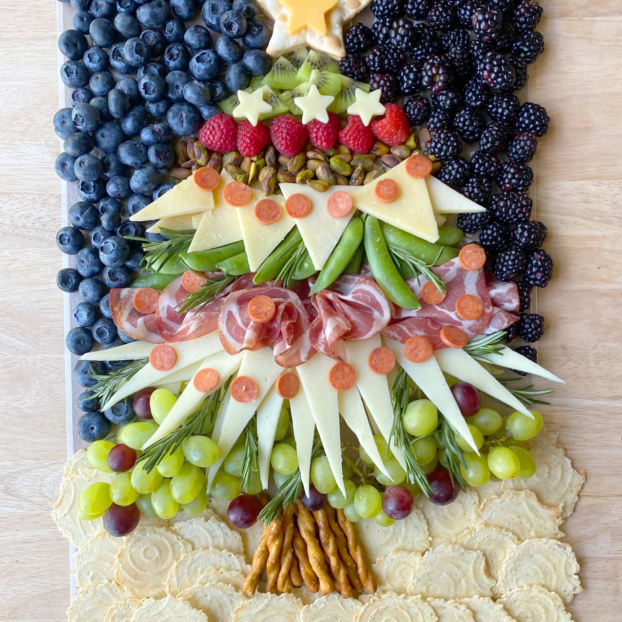 Color Box Charcuterie Cheat Sheet Christmas Tree