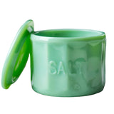 Tablecraft 9 oz Jadeite Salt Cellar with Lid