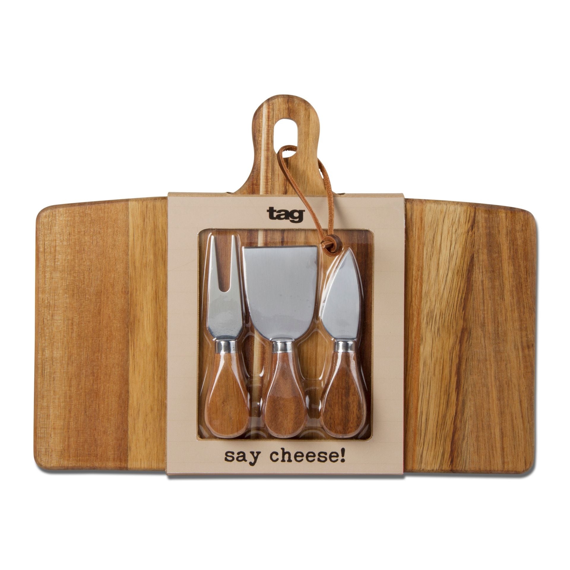 Tag Long Board & Cheese Utensil Set