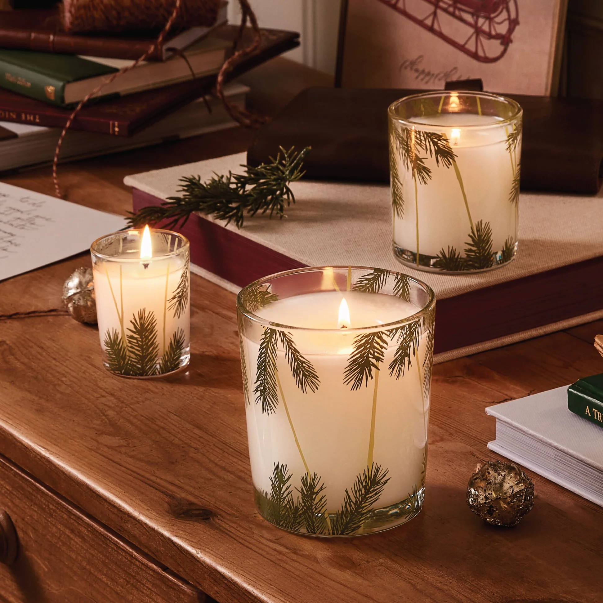 Thymes Frasier Fir 13oz Poured Candle Pine Needle
