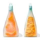 Oxo Tot Silicone Reusable Bag 2pc Mixed Snack Set