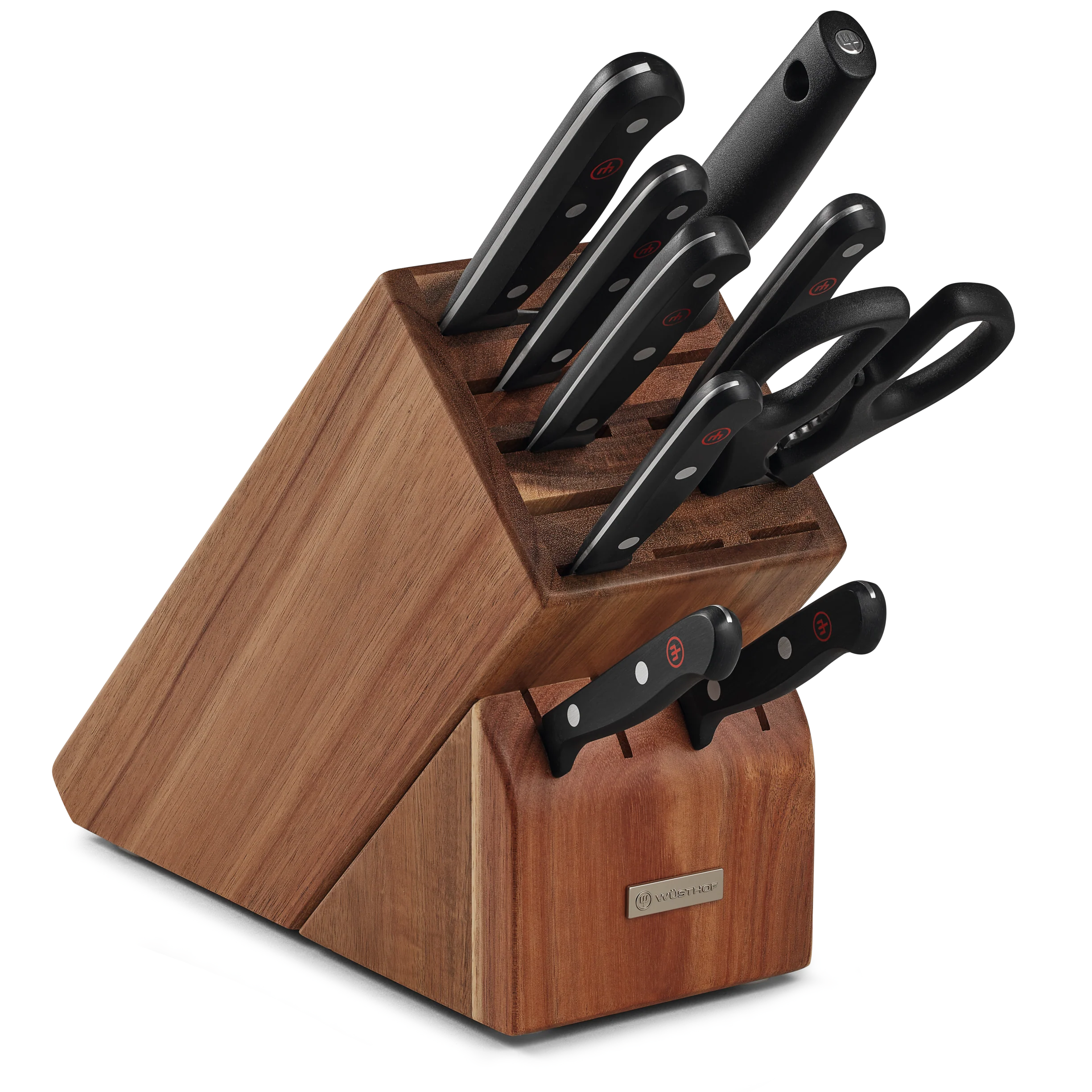Wusthof Gourmet 10-Piece Acacia Knife Block Set