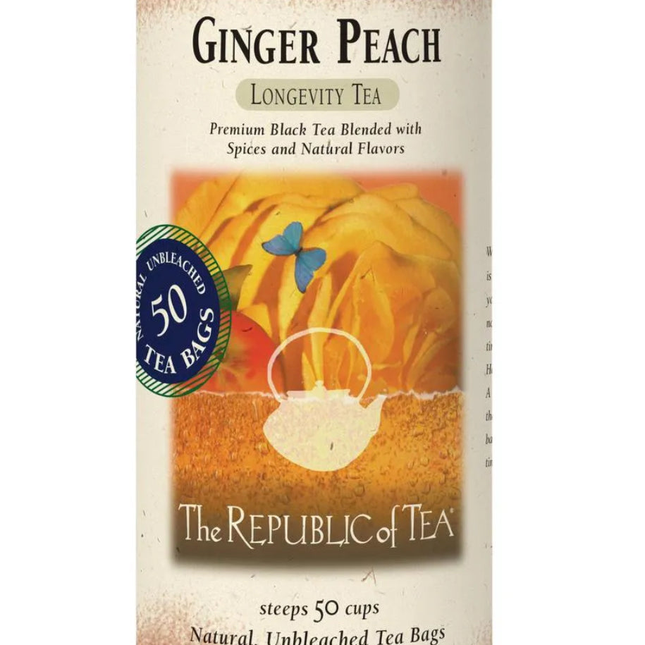  Picture Republic of Tea Ginger Peach Tea Can