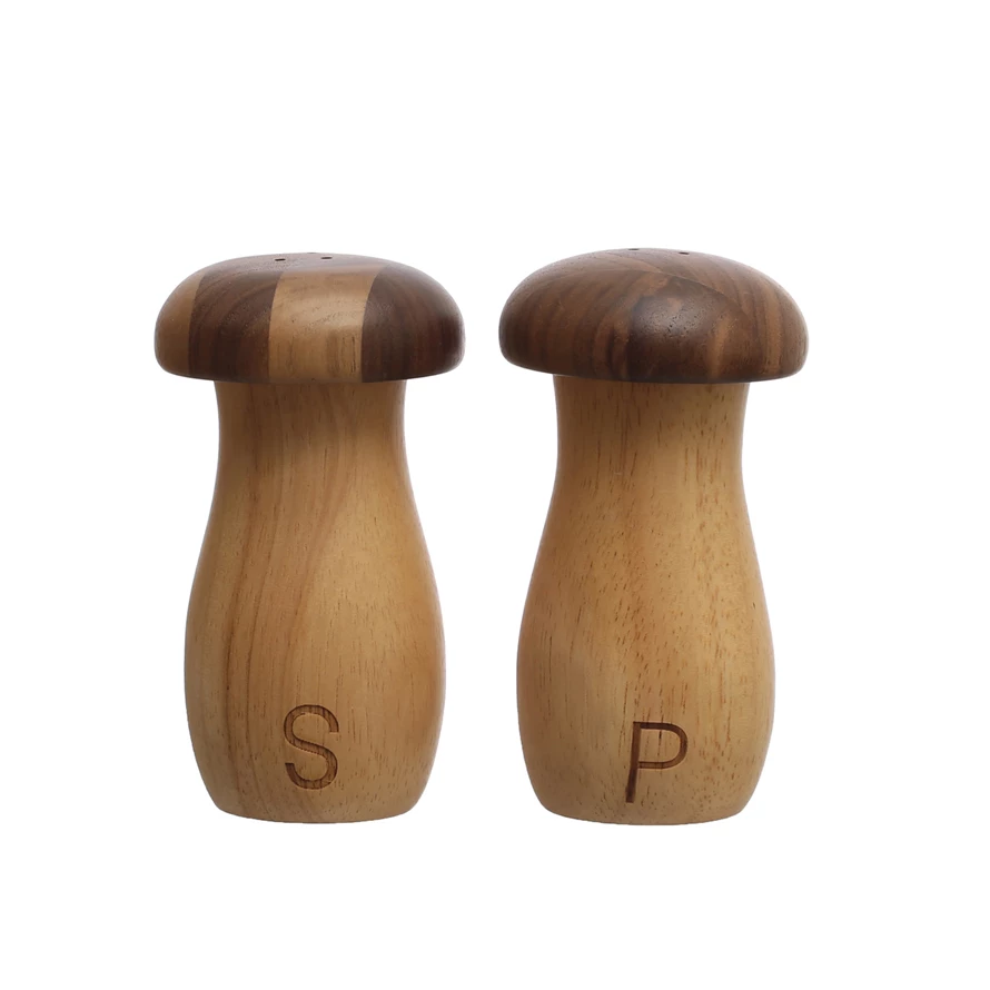 Creative Co-op Mushroom S&P Shakers