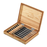 Wusthof 8-Piece Stainless Steak Knife Set in Olivewood Chest