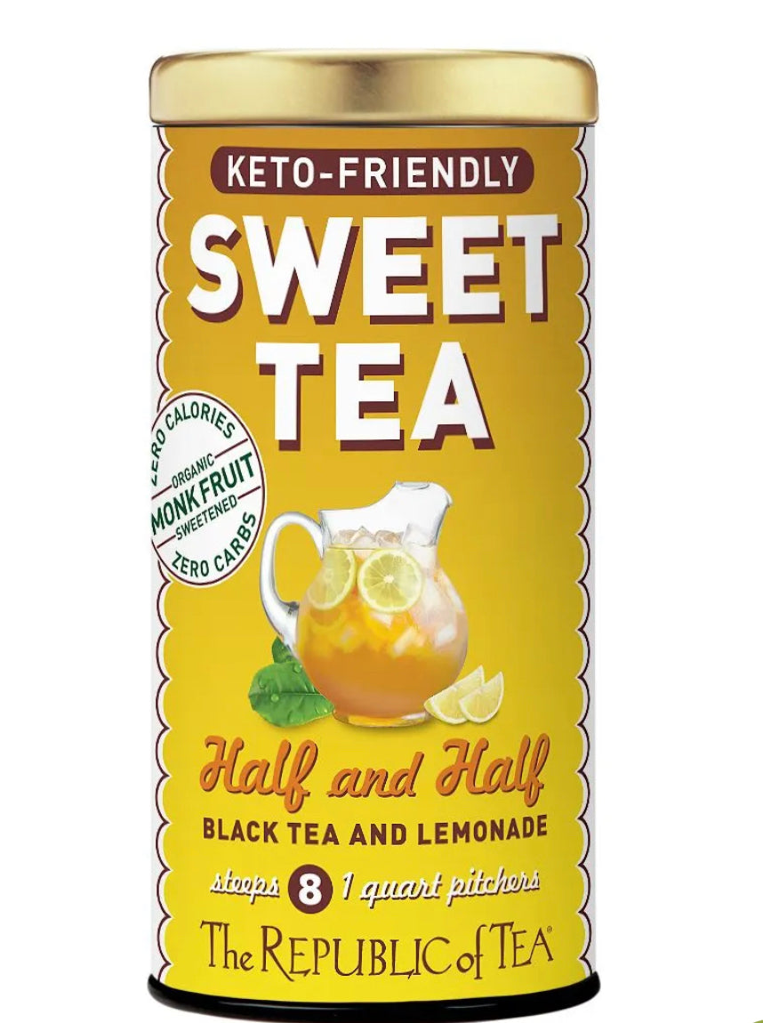 Can of Republic of Tea's Keto-Friendly Sweet Tea Half and Half Black Tea and Lemonade