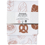 Now Designs Dishtowel Boulangerie-Chestnut Set of Two