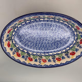 European Design Polish Pottery Small Oval Baker