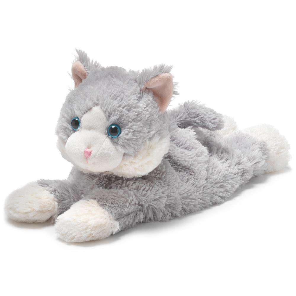 Warmies Laying Down Gray Cat